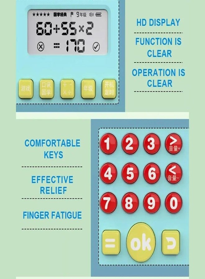 في جراسب لعبة تعليمية مبكرة للأطفال من VGRASSP، 2 في 1 - لوحة كتابة LCD قابلة لإعادة الشحن مع ألعاب رياضيات متعددة الأوضاع - اللون حسب المتوفر - Image 2